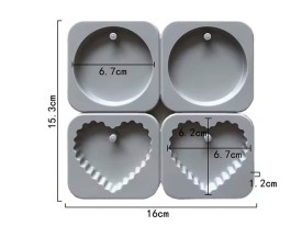 Molde silicona tag aromatico 4 cavidades 